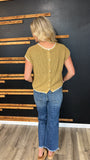 Contrast Knit Sweater (Camel)