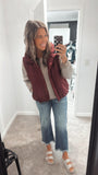 Layering Up Vest (Burgundy)