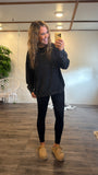 Acid Wash Lounging Crew (Black)