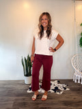 Chelsea Pants (Burgundy)