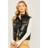 Sheena Puffer Vest (Black)