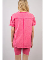 Acid Wash Set (Pink)