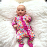 Bamboo Sleeper Spring Floral (Ruffle Butt)
