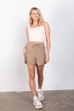 Athletic Cargo Shorts (Taupe)