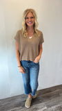 Kerri Sweater Top (Khaki)