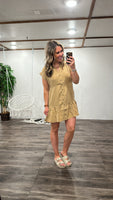 Tencel Tiered Dress (Khaki)