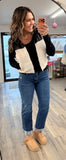 Faux Sherpa Vest (Black)