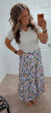 Boho Floral Skirt