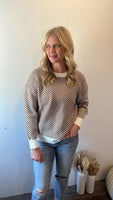 Brown & Ivory Contrast Sweater