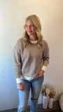 Brown & Ivory Contrast Sweater