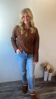 Copper Striped Top