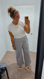 Gingham Brown Pants