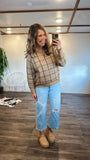 Monica Grid Sweater (camel)