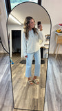 Oatmeal Henley Top