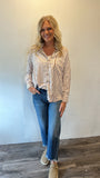 Khaki Striped Button Up