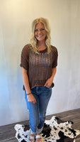 Crotchet Brown Top