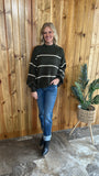 Samantha Striped Sweater (Olive)