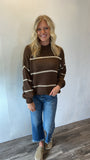 Samantha Striped Sweater (Brown)