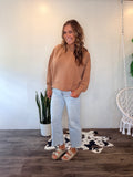 Ribbed Camel Pullover