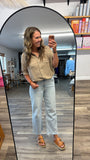 Gauze Button Tee Top