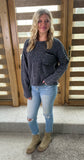 Mineral Wash Sweater (Black)