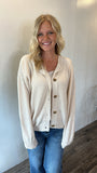 Button Cardigan (Ivory)