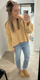 Cable Knit Camel Sweater