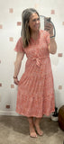 Stevie Floral Dress (Orange)