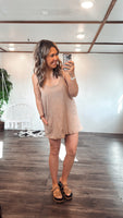 Keep Moving Tennis Dress (Taupe)