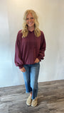 Hoodie Mineral Wash (Eggplant)