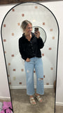 Gauze Button Up (Black)