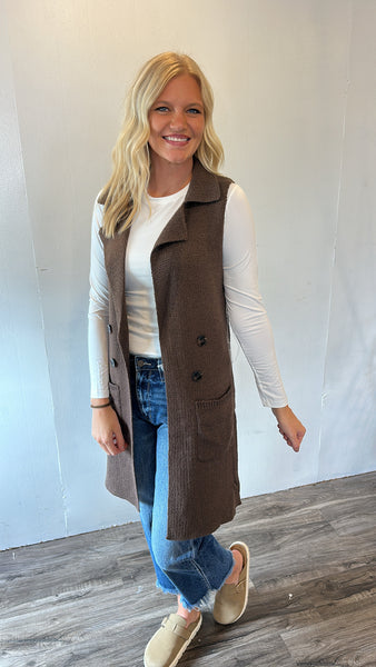 Brown Sweater Vest