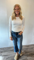 Long Sleeve Bodysuit (White)