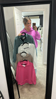 Scub Half Zip (Fuchsia)