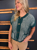 Green Button Up sweater