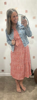 Stevie Floral Dress (Orange)