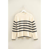 Striped Casual Crew Neck Soft Sweater