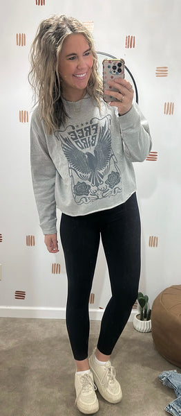 Grey Fleece Free Bird