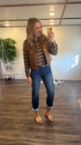 Leather Camel Vest