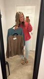 Acid Wash Lounging Crew (Red)
