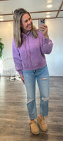Hooded Acid Wash (Violet)