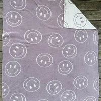 Emerlie Love Dupe Blanket (Purple Smiley)