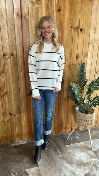 Slow Mornings Sweater (White)