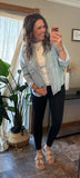 Striped Denim Button Up