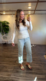 Ribbed Layering Long Sleeve (Sand Beige)