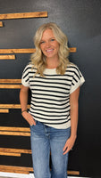 Presleigh Striped Top