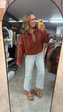 Moving On Fleece Pullover (Red)