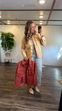 Distressed Khaki Jacket
