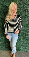 Striped Sweater Top