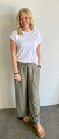 Linen Olive Pants